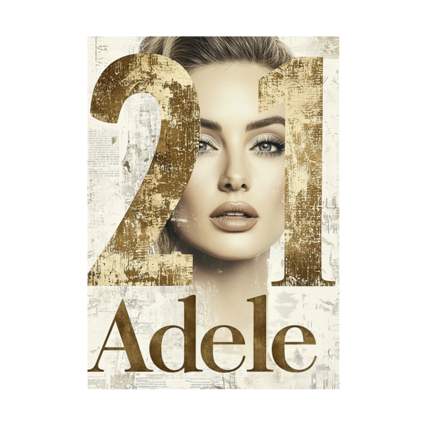 Adele 23 Music Print  Concert Wall Art Memorabilia gift A5,A4,A3