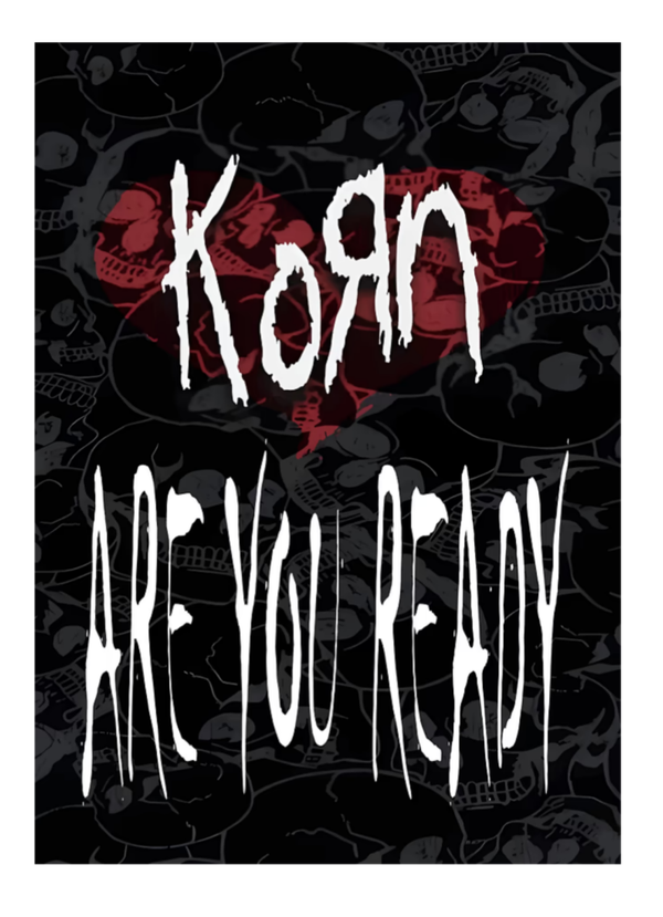 Korn 12  Music Print  Concert Wall Art Memorabilia gift A5,A4,A3
