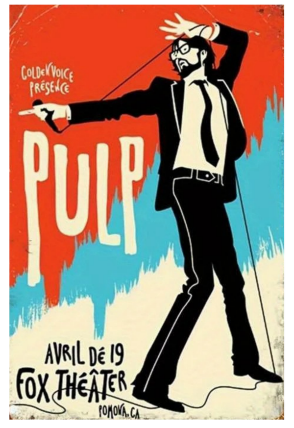 Pulp 1 Music Print  Concert Wall Art Memorabilia gift A5,A4,A3