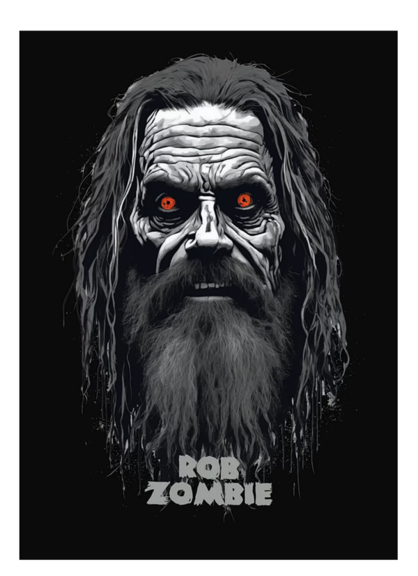 Rob Zombie 4 Music Print  Concert Wall Art Memorabilia gift A5,A4,A3