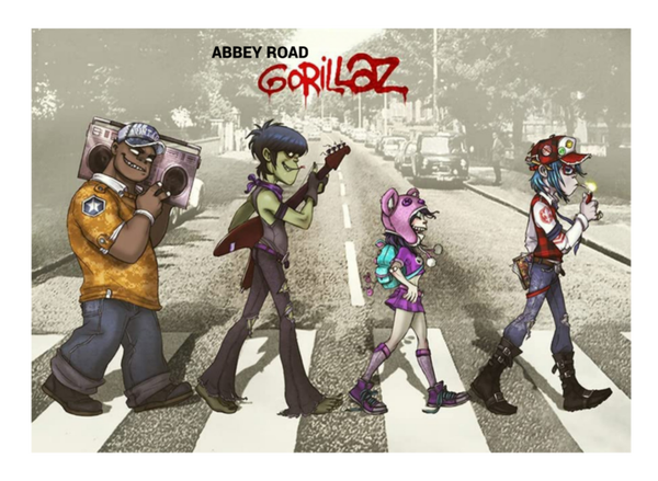 Gorillaz 10 Music Print  Concert Wall Art Memorabilia gift A5,A4,A3