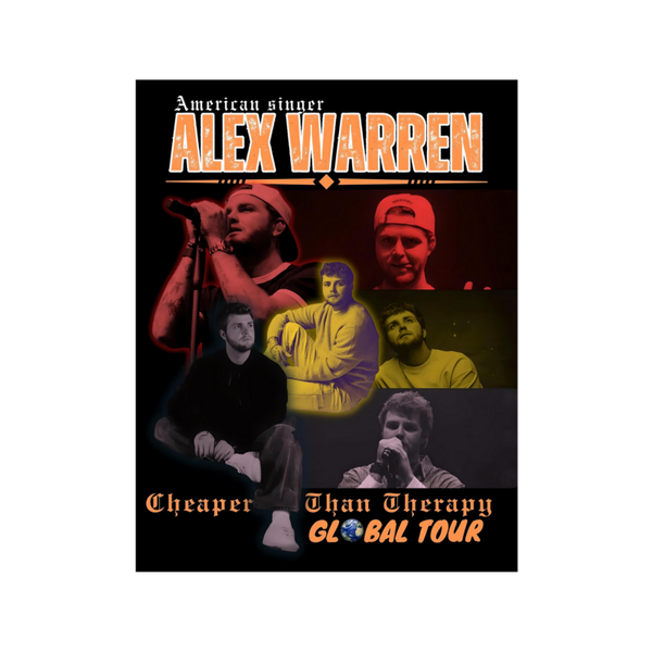 Alex Warren 2  Music Print  Concert Wall Art Memorabilia gift A5,A4,A3