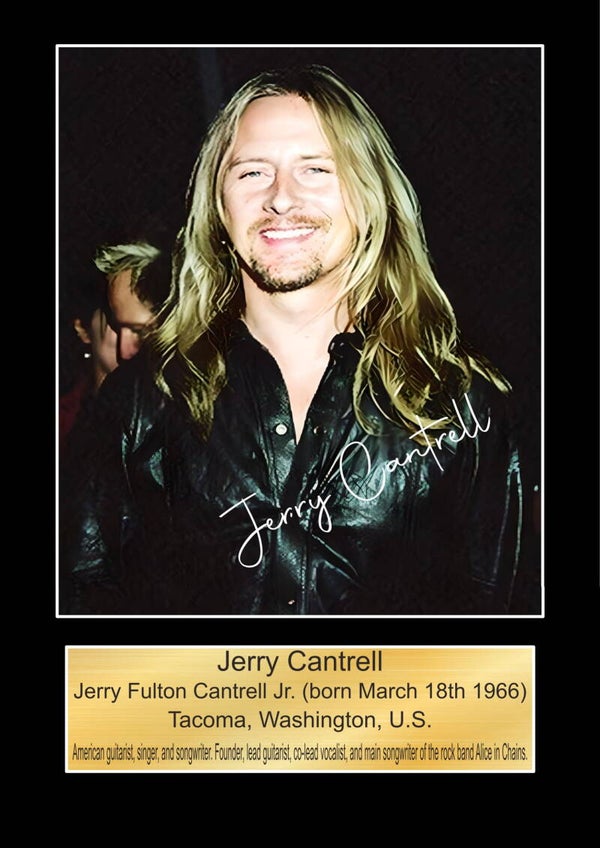 Jerry Cantrell Music Poster Wall Art Memorabilia gift A5,A4,A3.