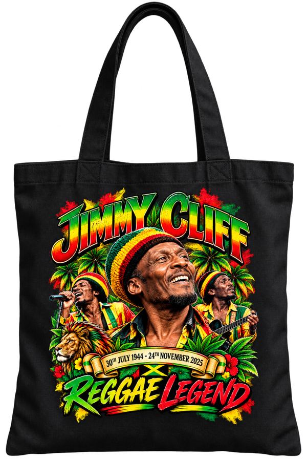Jimmy Cliff Reggae Legend #459 Tote Bag Music Merch Cotton Shopper Gift Bag New