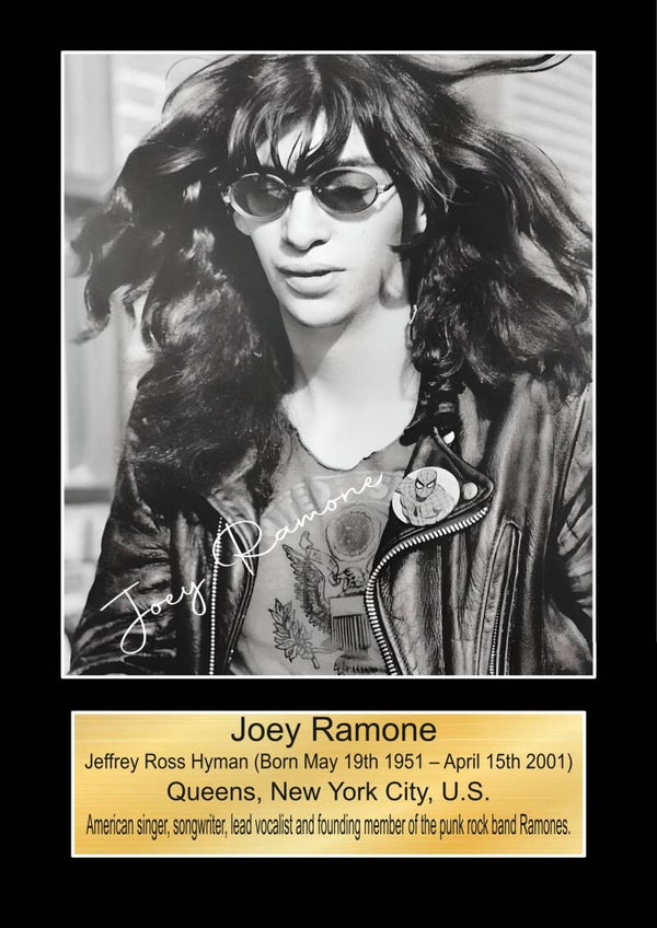 Joey Ramone Music Poster Wall Art Memorabilia gift A5,A4,A3.