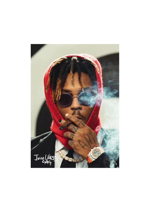 Juice Wrld 26 Music Print  Concert Wall Art Memorabilia gift A5,A4,A3
