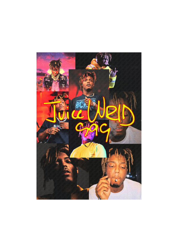 Juice Wrld 8 Music Print  Concert Wall Art Memorabilia gift A5,A4,A3
