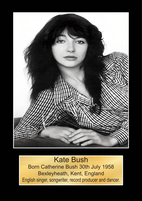 Kate Bush Music Poster Wall Art Memorabilia gift A5,A4,A3.