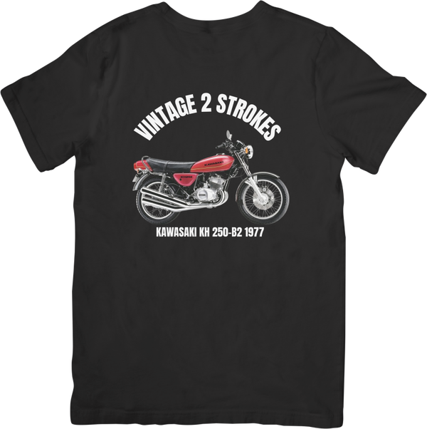 Kawasaki 1 kh 250 b2  Music Unisex Fit for Men & Women Quality Cotton T-Shirt Black
