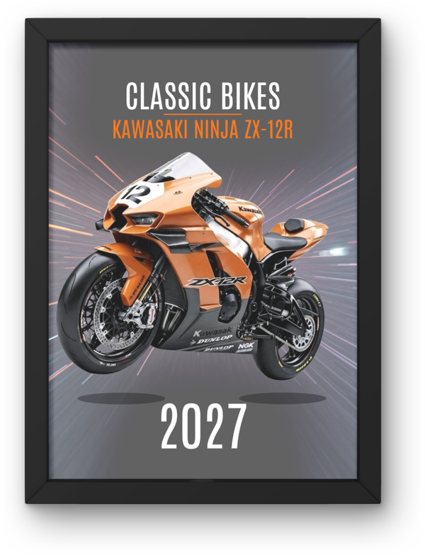 Kawasaki ninja zx-12r 2027 Print PDF,File  Instant Digital Download ,A3,A4,A5.