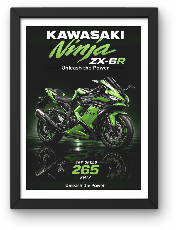 Kawasaki ninja zx-6r Print PDF,File  Instant Digital Download ,A3,A4,A5.