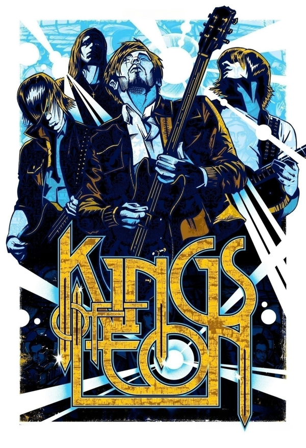 Kings Of Leon 2 Music Print  Concert Wall Art Memorabilia gift A5,A4,A3