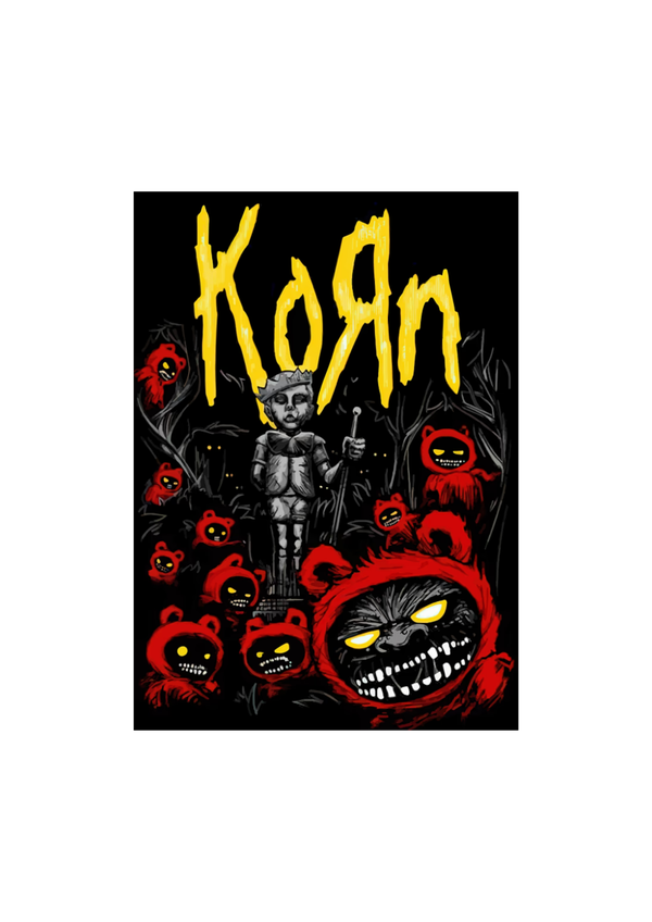 Korn 11  Music Print  Concert Wall Art Memorabilia gift A5,A4,A3