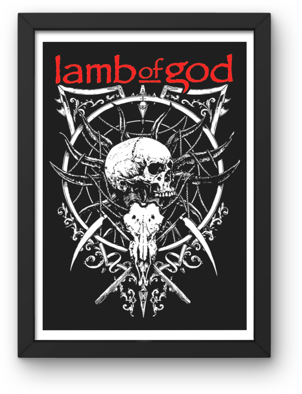 Lamb of god 4 print Music Print PDF,File  Instant Digital Download ,A3,A4,A5.