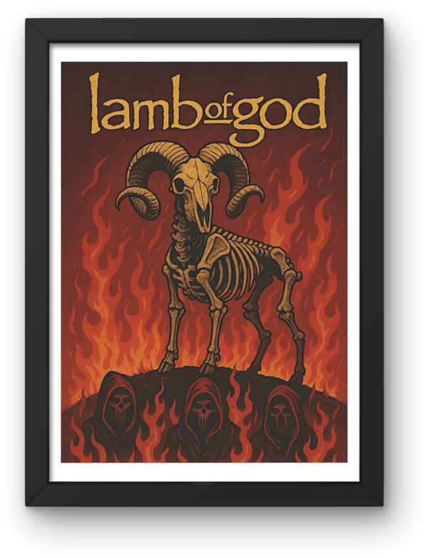 Lamb of god 5 print Music Print PDF,File  Instant Digital Download ,A3,A4,A5.