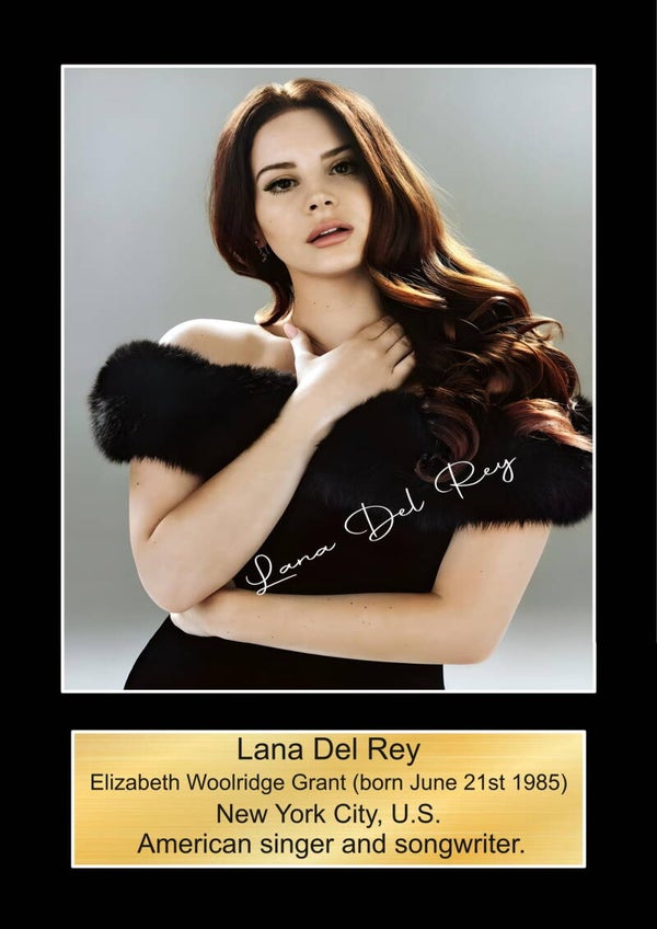 lana Del Ray  Music Poster Wall Art Memorabilia gift A5,A4,A3.