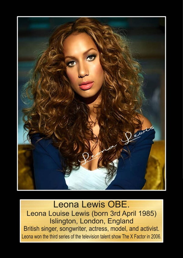 Leona Lewis Music Poster Wall Art Memorabilia gift A5,A4,A3.