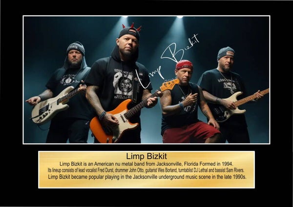 Limp Bizkit Music Poster Wall Art Memorabilia gift A5,A4,A3.