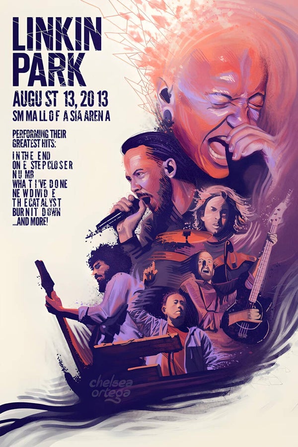 Linkin park 1 Music Print  Concert Wall Art Memorabilia gift A5,A4,A3