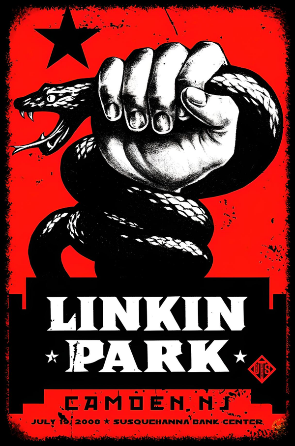 Linkin park 11 Music Print  Concert Wall Art Memorabilia gift A5,A4,A3