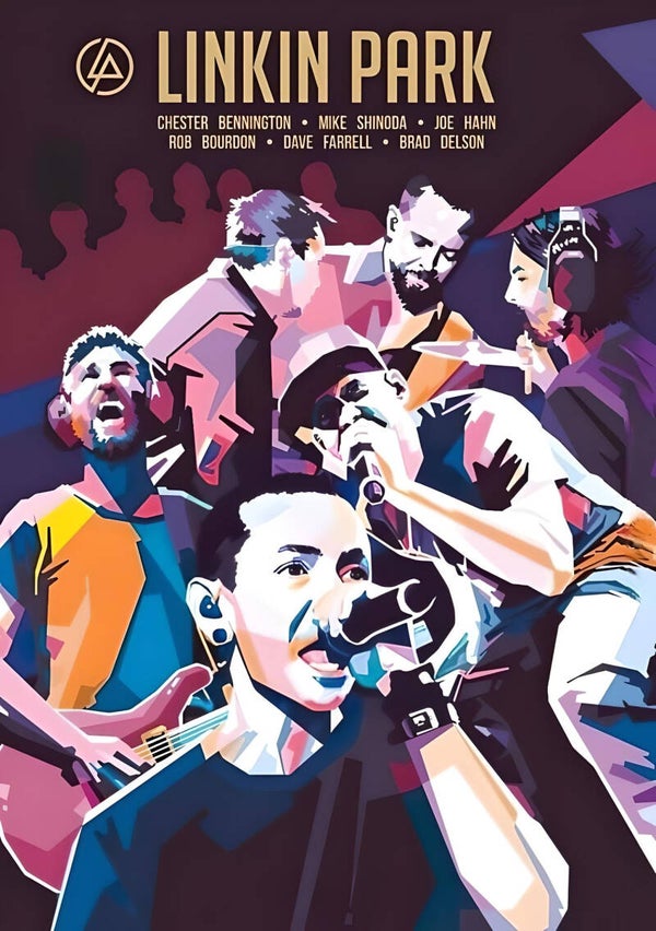 Linkin park 15 Music Print  Concert Wall Art Memorabilia gift A5,A4,A3