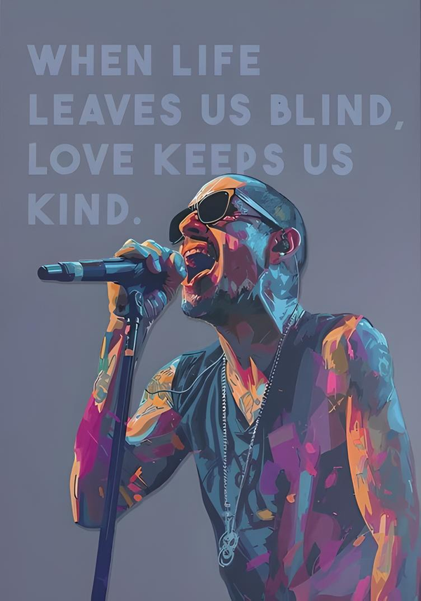 Linkin park 8 Music Print  Concert Wall Art Memorabilia gift A5,A4,A3