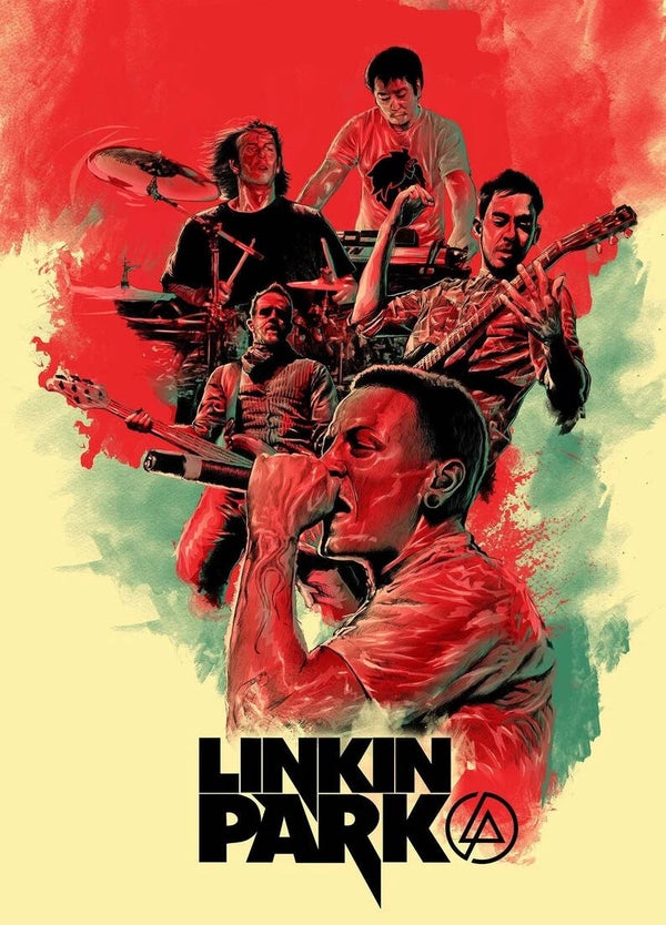 Linkin park 9 Music Print  Concert Wall Art Memorabilia gift A5,A4,A3