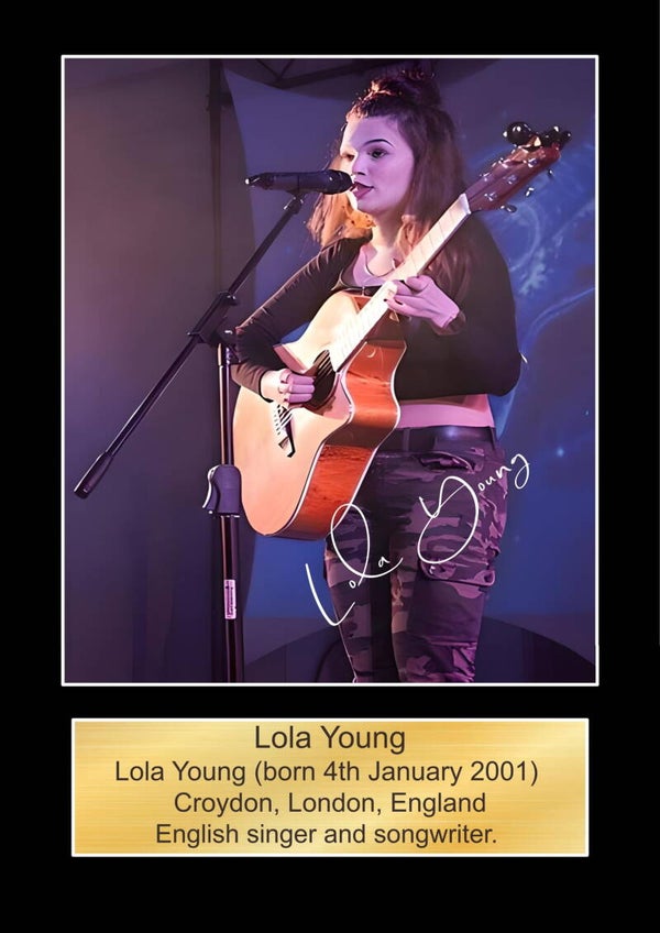Lola Young print Music Poster Wall Art Memorabilia gift A5,A4,A3.
