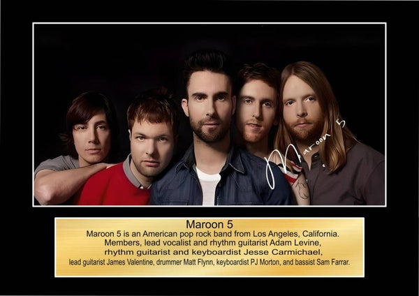Maroon 5  Music Poster Wall Art Memorabilia gift A5,A4,A3.