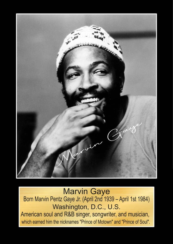 Marvin Gaye 1  Music Poster Wall Art Memorabilia gift A5,A4,A3.