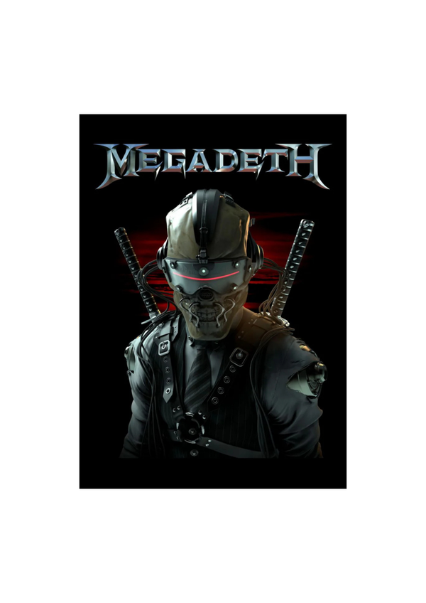 Megadeth 001 Music Print  Concert Wall Art Memorabilia gift A5,A4,A3