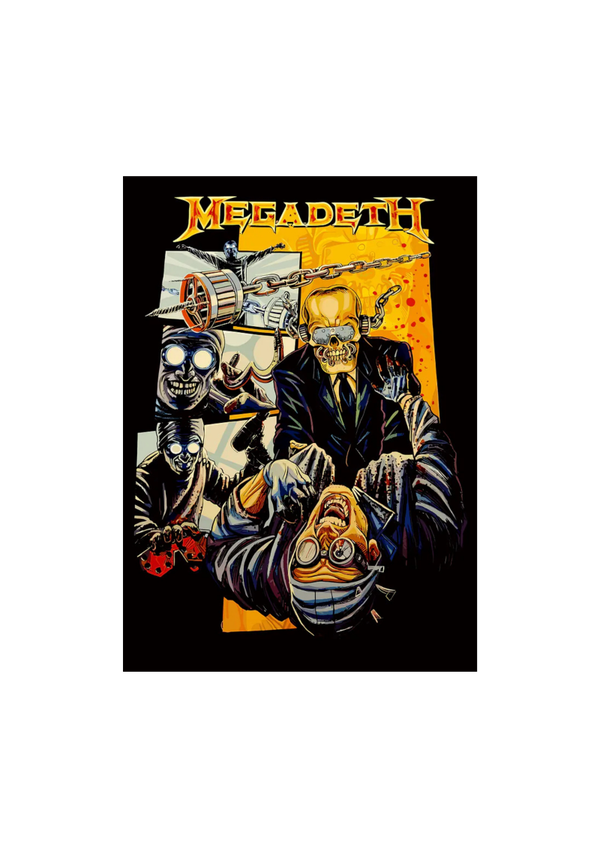 Megadeth 012 Music Print  Concert Wall Art Memorabilia gift A5,A4,A3