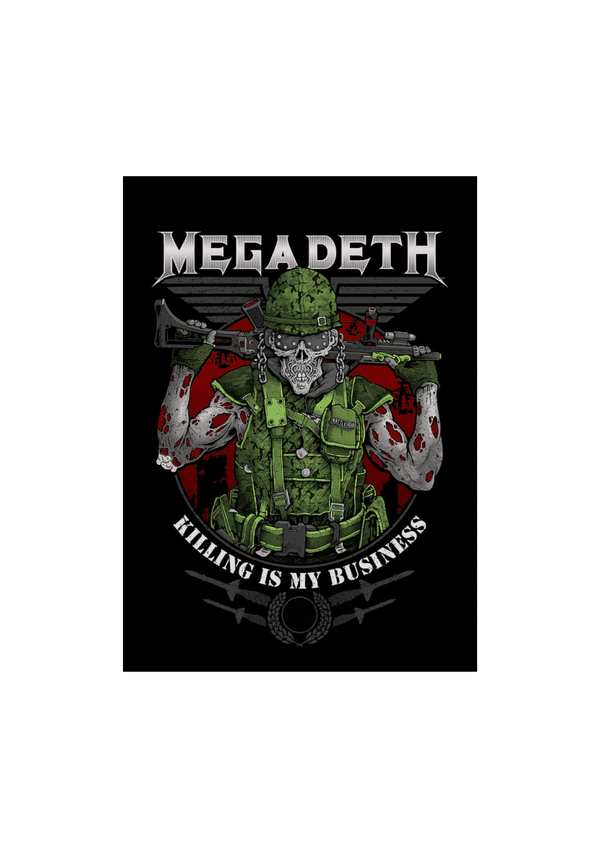 Megadeth 014 Music Print  Concert Wall Art Memorabilia gift A5,A4,A3