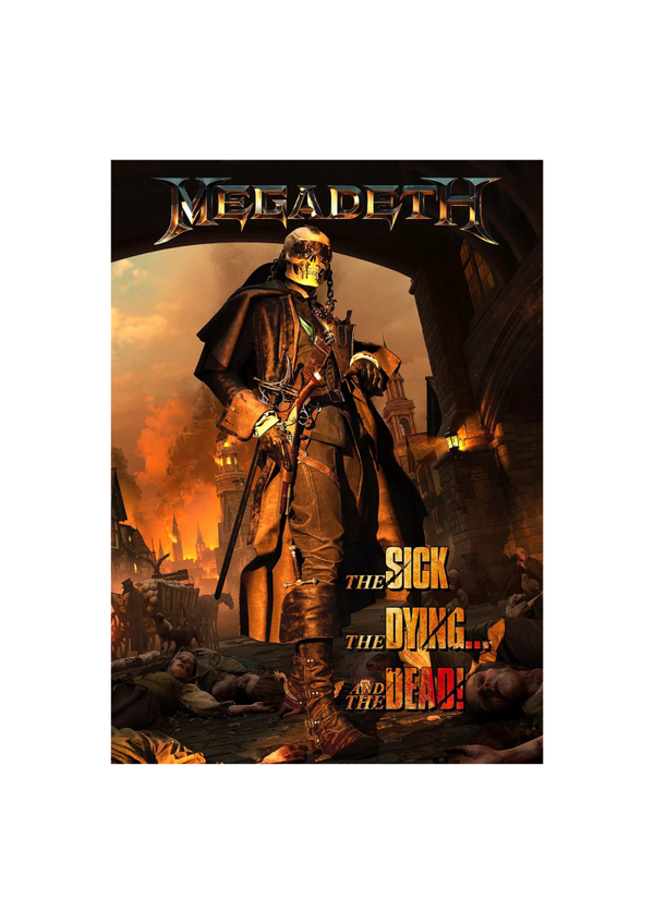 Megadeth 020 Music Print  Concert Wall Art Memorabilia gift A5,A4,A3