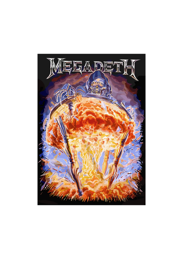 Megadeth 024 Music Print  Concert Wall Art Memorabilia gift A5,A4,A3