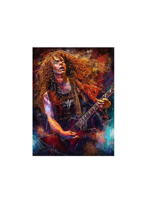 Megadeth 028 (Marty Friedman) Music Print  Concert Wall Art gift A5,A4,A3
