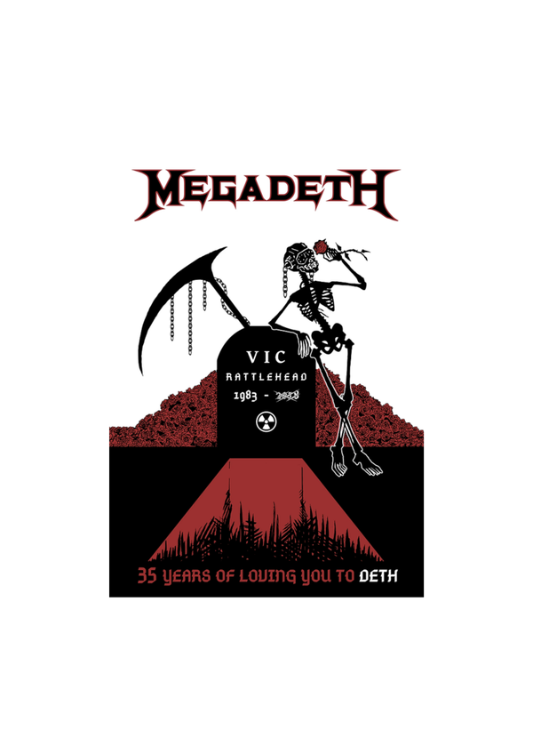Megadeth 007 Music Print  Concert Wall Art Memorabilia gift A5,A4,A3