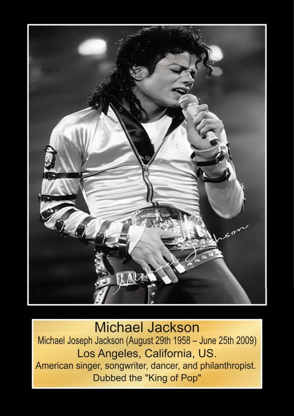 Michael Jackson Music Poster Wall Art Memorabilia gift A5,A4,A3.