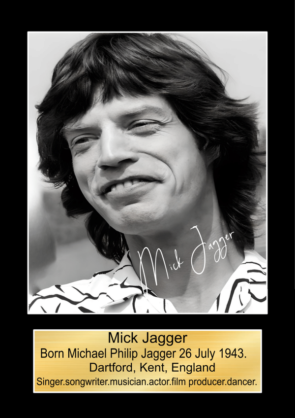 Mick Jagger  Music Poster Wall Art Memorabilia gift A5,A4,A3.