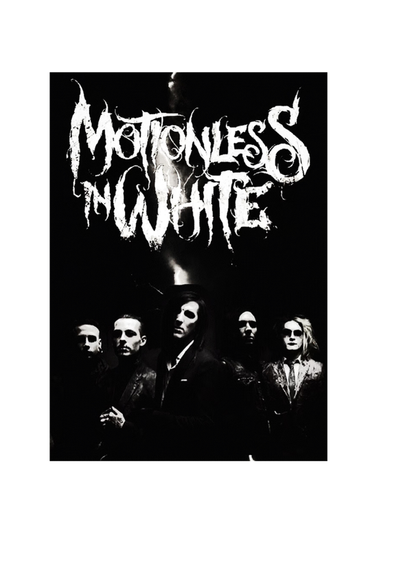 Motionless in white 001 Music Print  Concert Wall Art gift A5,A4,A3