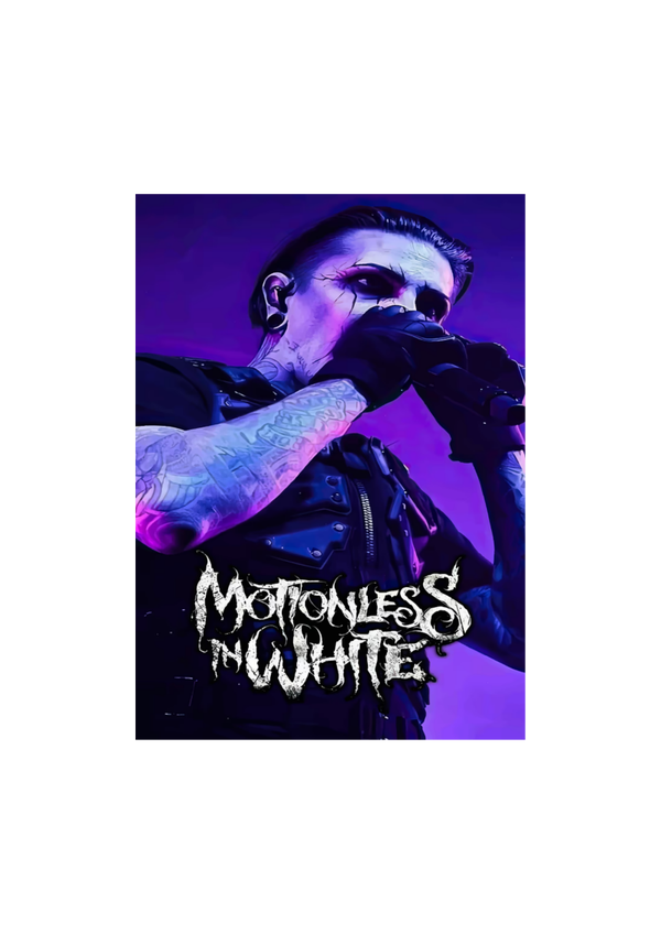 Motionless in white 002 Music Print  Concert Wall Art gift A5,A4,A3