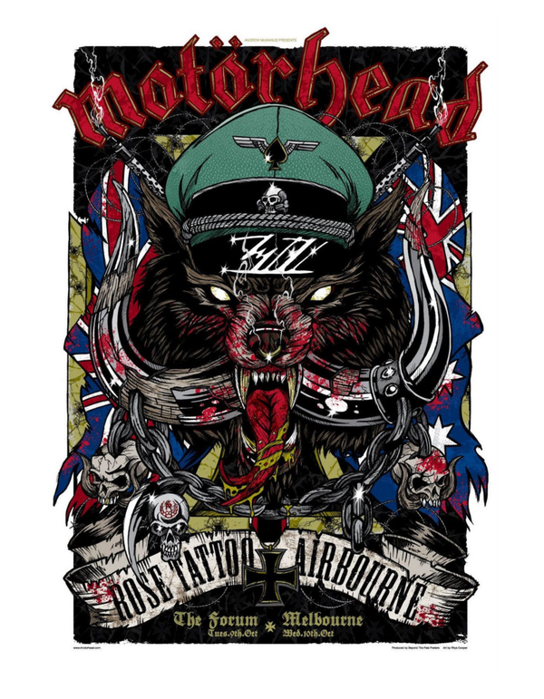 Motorhead 013 Music Print  Concert Wall Art gift A5,A4,A3