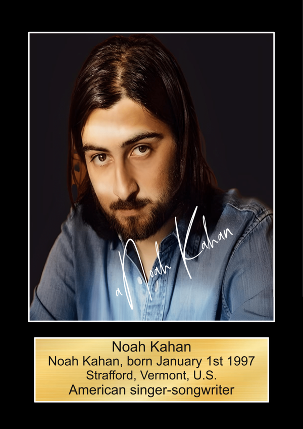 Noah Kahan Music Poster Wall Art Memorabilia gift A5,A4,A3.