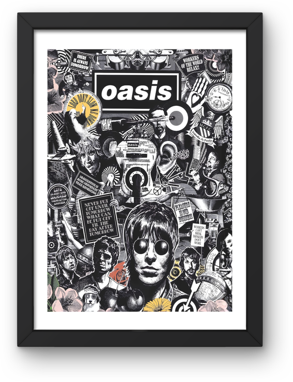 Oasis 5 print Music Print PDF,File  Instant Digital Download A2,A3,A4,A5.