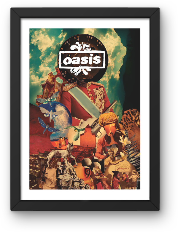 Oasis 6 print Music Print PDF,File  Instant Digital Download A2,A3,A4,A5.