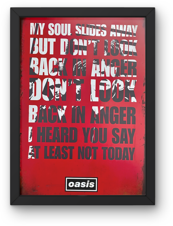 Oasis 7 print Music Print PDF,File  Instant Digital Download A2,A3,A4,A5.