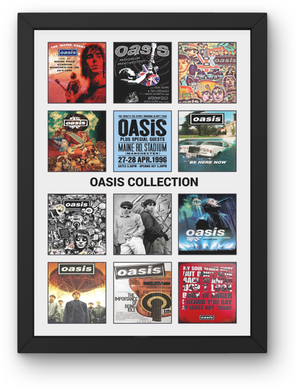 Oasis Collection 1 print Music Print PDF,File  Instant Digital Download A2,A3,A4,A5.