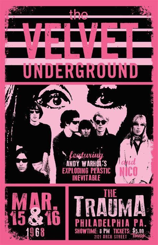 The Velvet Underground 5  Music Print  Concert Wall Art Memorabilia gift A5,A4,A3