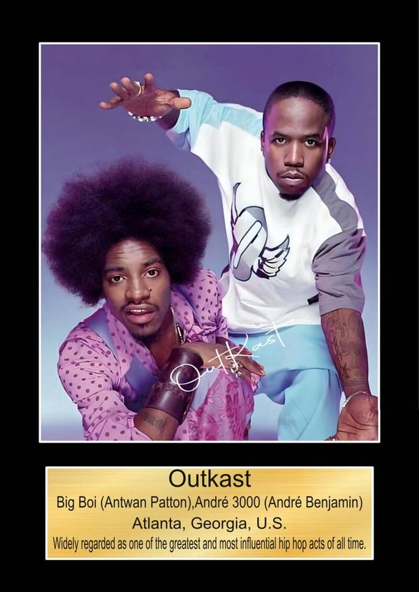 Outkast 10 Music Print  Concert Wall Art Memorabilia gift A5,A4,A3