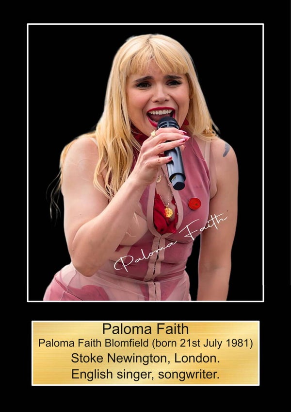 Paloma Faith 2 signed print Music Poster Wall Art Memorabilia gift A5,A4,A3.